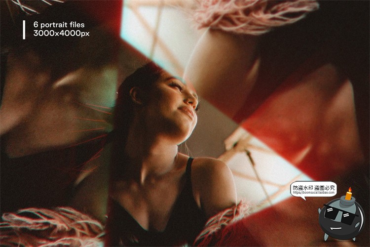 图片[2]-梦幻抽象艺术万花筒棱镜玻璃反射特效图片特效样机PSD模版PS素材-设计猿