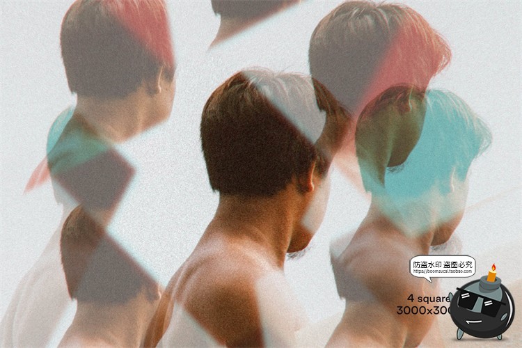 图片[3]-梦幻抽象艺术万花筒棱镜玻璃反射特效图片特效样机PSD模版PS素材-设计猿