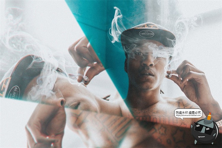 图片[5]-梦幻抽象艺术万花筒棱镜玻璃反射特效图片特效样机PSD模版PS素材-设计猿