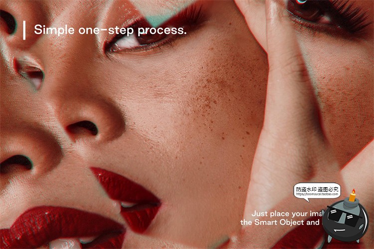 图片[8]-梦幻抽象艺术万花筒棱镜玻璃反射特效图片特效样机PSD模版PS素材-设计猿