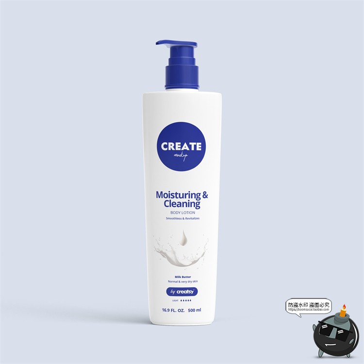 图片[2]-沐浴洗浴乳液瓶洗发水按压瓶包装贴图mockups样机PSD模板PS素材-设计猿