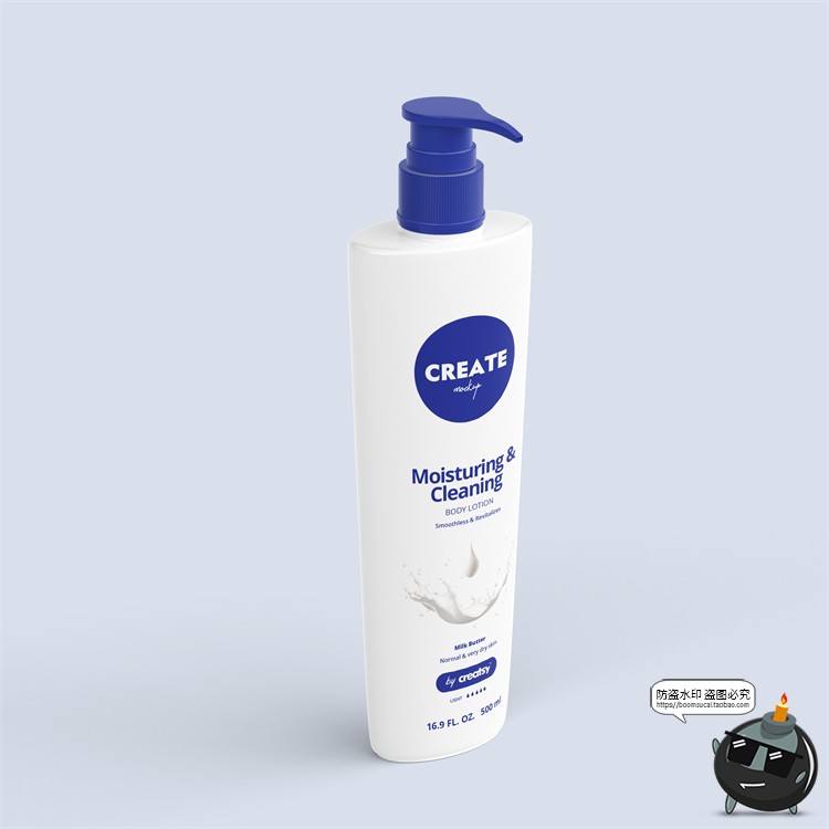 图片[3]-沐浴洗浴乳液瓶洗发水按压瓶包装贴图mockups样机PSD模板PS素材-设计猿