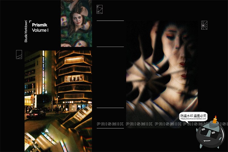 图片[2]-梦幻万花筒重复画面棱镜玻璃反射折射图片特效样机PSD模板PS素材-设计猿