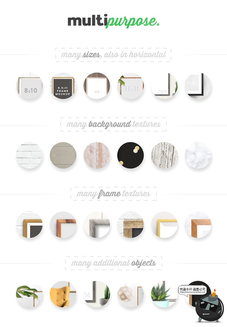 图片[2]-文艺木质画框木框相框场景模拟效果展示mockups样机PSD模板PS素材-设计猿