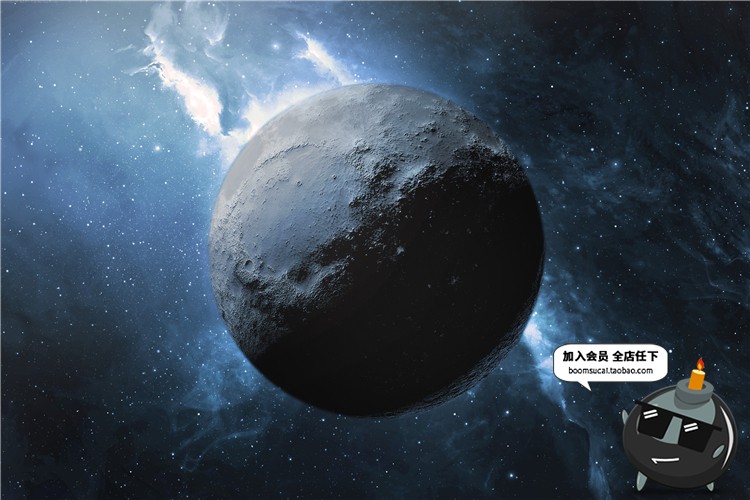 图片[7]-科幻外太空宇宙空间行星太阳地球星球冲击海报背景PSD模板PS素材-设计猿