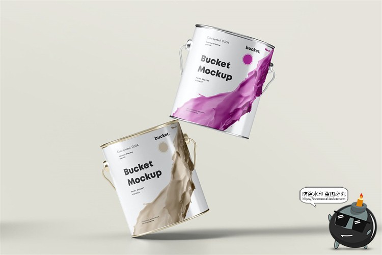图片[7]-金属油漆桶乳胶漆涂料包装铁桶效果展示mockups样机PSD模板PS素材-设计猿