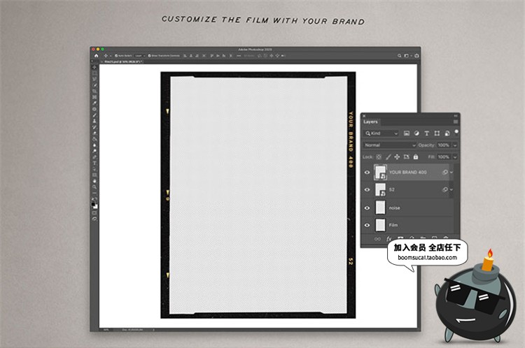 图片[2]-复古相机老电影胶片风格胶卷胶带相框边框PNG免抠后期合成PS素材-设计猿