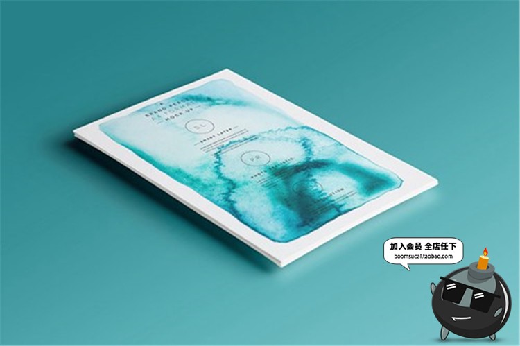 图片[3]-蓝色文艺水彩墨水绽水洗开散开晕染背景纹理质感高清图片JPG素材-设计猿