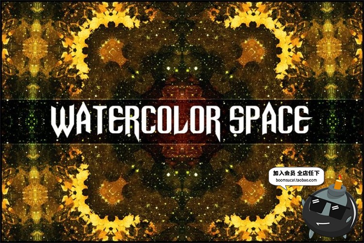 图片[3]-水彩太空抽象创意纹理万花筒混乱空间迷幻背景JPG高清图片PS素材-设计猿