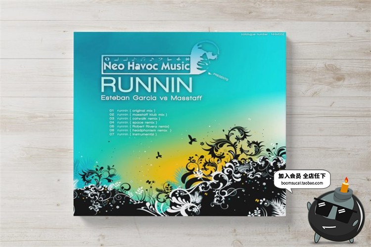 图片[3]-音乐CD碟片盘包装盒CD封面智能贴图效果展示文创样机PSD模板素材-设计猿