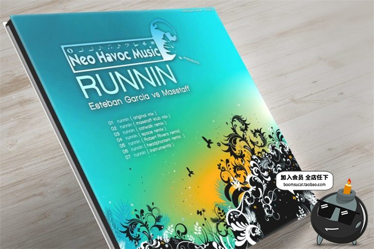 图片[7]-音乐CD碟片盘包装盒CD封面智能贴图效果展示文创样机PSD模板素材-设计猿