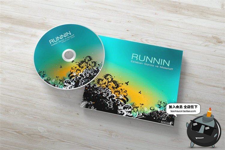 图片[8]-音乐CD碟片盘包装盒CD封面智能贴图效果展示文创样机PSD模板素材-设计猿