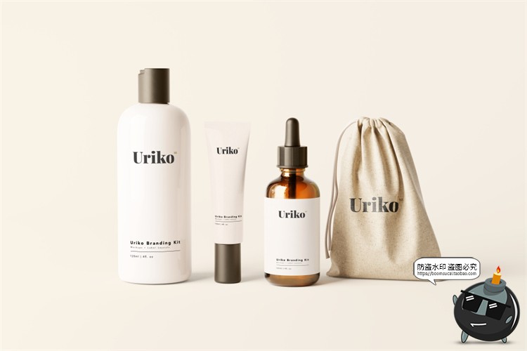 图片[4]-护肤品美妆精油润肤露保湿化妆品乳液分装瓶包装样机PSD模板素材-设计猿