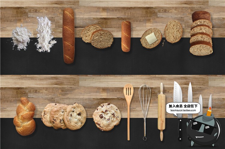 图片[9]-西餐美食材场景桌面披萨汉堡牛扒排面包海报装饰样机PSD模板素材-设计猿