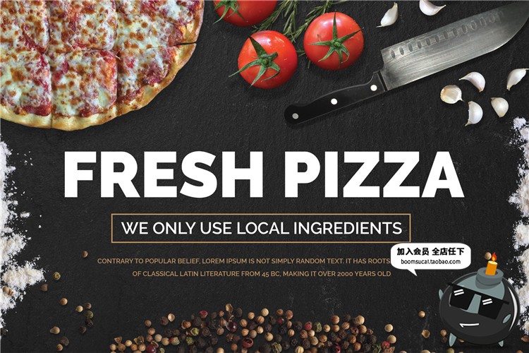 图片[20]-西餐美食材场景桌面披萨汉堡牛扒排面包海报装饰样机PSD模板素材-设计猿