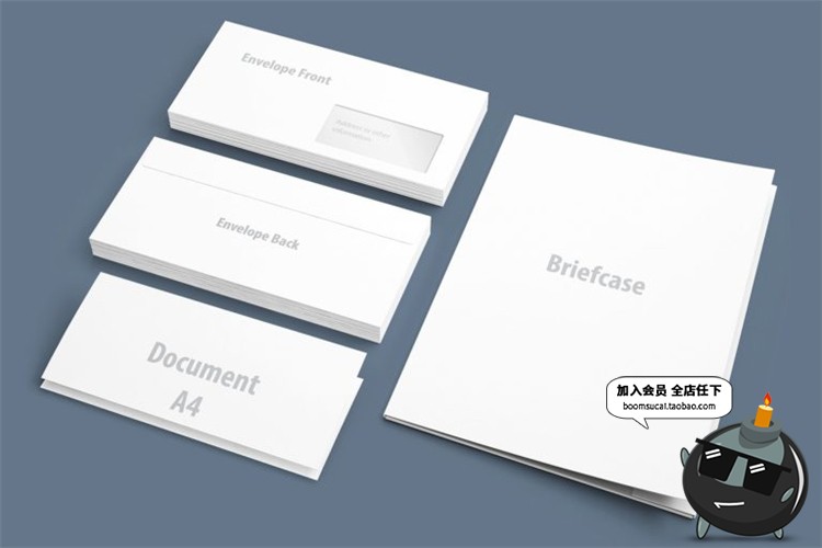 图片[5]-企业公司品牌宣传办公室物料全套 效果展示文创样机PSD模板PS素材-设计猿