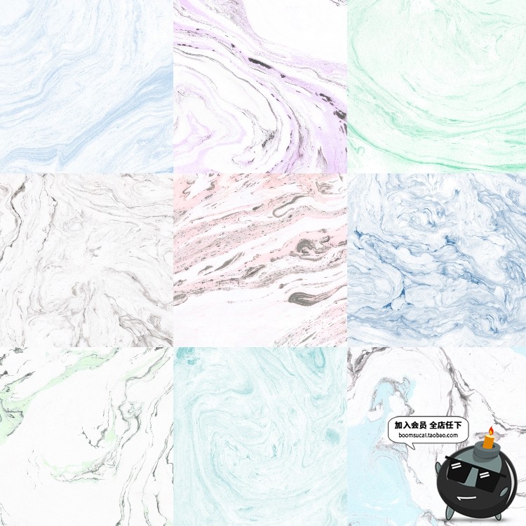 图片[3]-水彩淡雅大理石石纹质感效果纹理痕迹叠加背景高清JPG图片PS素材-设计猿