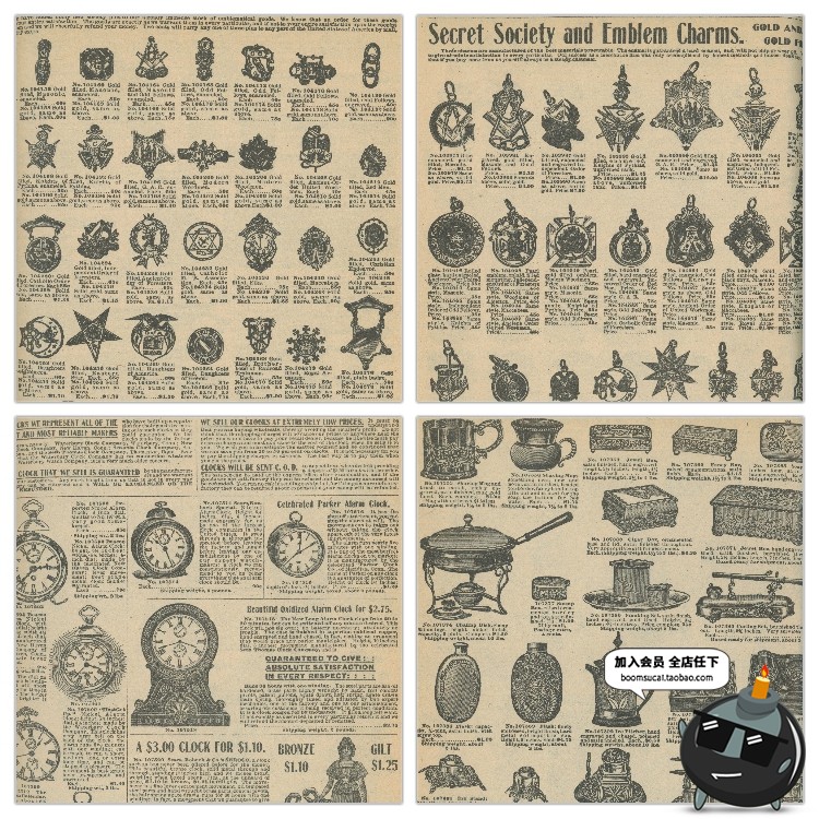 图片[3]-复古做旧英伦报纸背景图案纹理高清平面海报广告设计JPG图片素材-设计猿