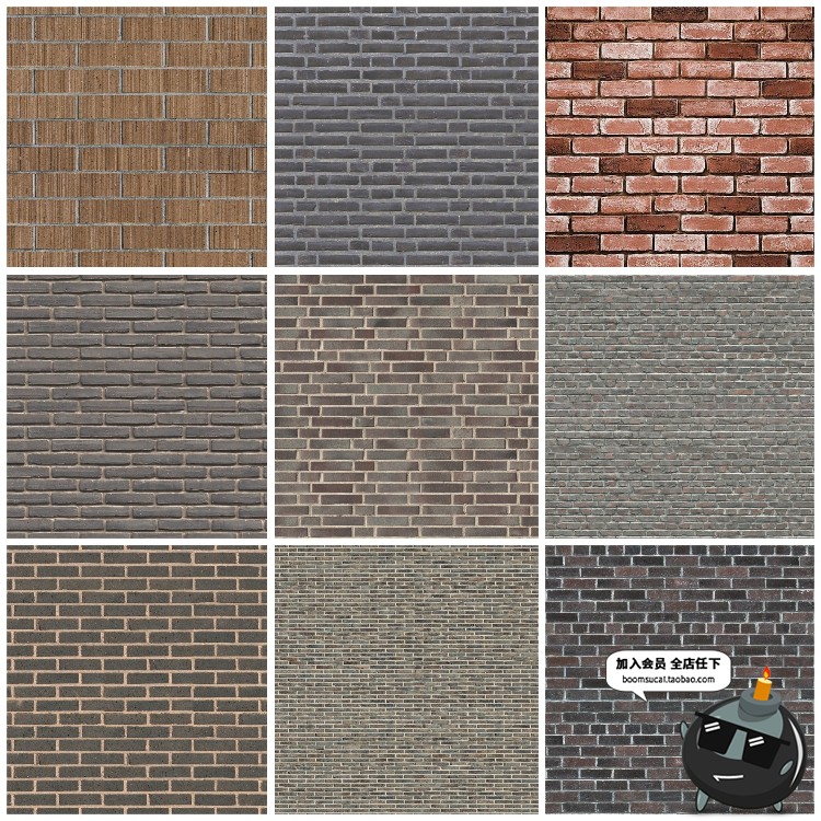 图片[14]-红砖墙砖头外墙面家装工装纹理背景底纹高清JPG图片后期合成素材-设计猿