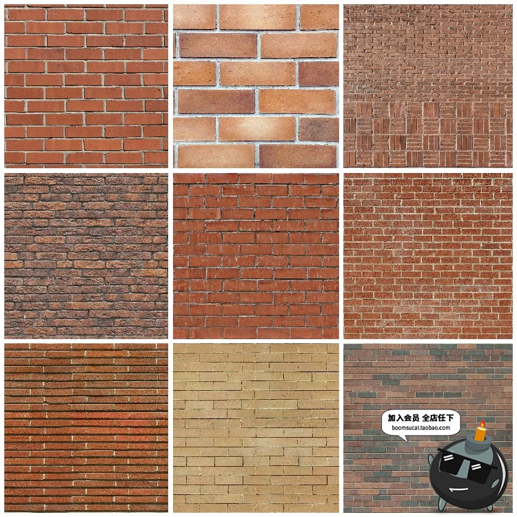 图片[19]-红砖墙砖头外墙面家装工装纹理背景底纹高清JPG图片后期合成素材-设计猿