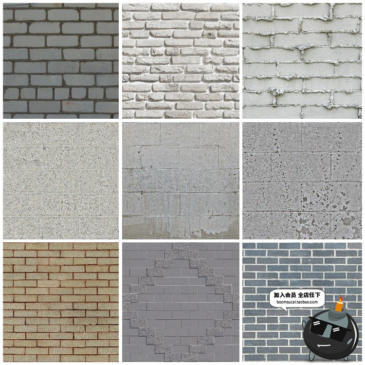 图片[21]-红砖墙砖头外墙面家装工装纹理背景底纹高清JPG图片后期合成素材-设计猿