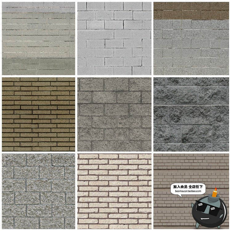图片[23]-红砖墙砖头外墙面家装工装纹理背景底纹高清JPG图片后期合成素材-设计猿