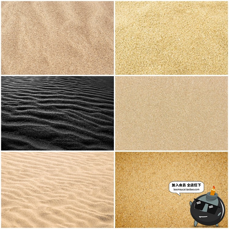 图片[1]-沙子砂砾沙漠沙滩颗粒肌理纹理底纹背景高清JPG图片后期合成素材-设计猿