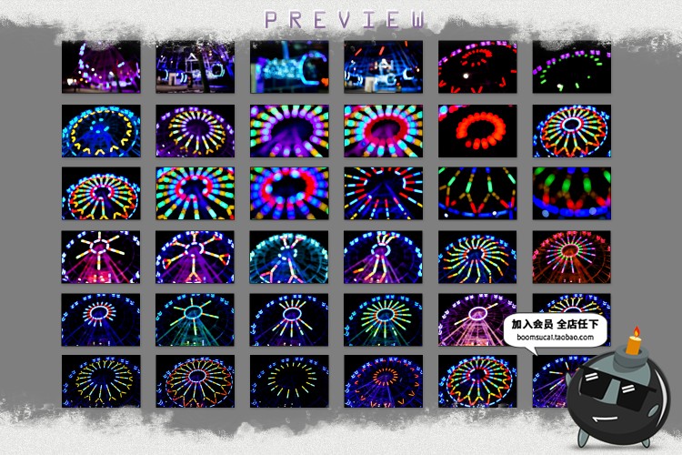 图片[3]-78张舞台灯光摩天轮光效特效照片背景叠层JPG图片后期修图PS素材-设计猿