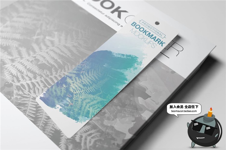 图片[5]-书籍装帧书签卡片吊牌精装包装设计VI文创样机PSD模型mockups素材-设计猿