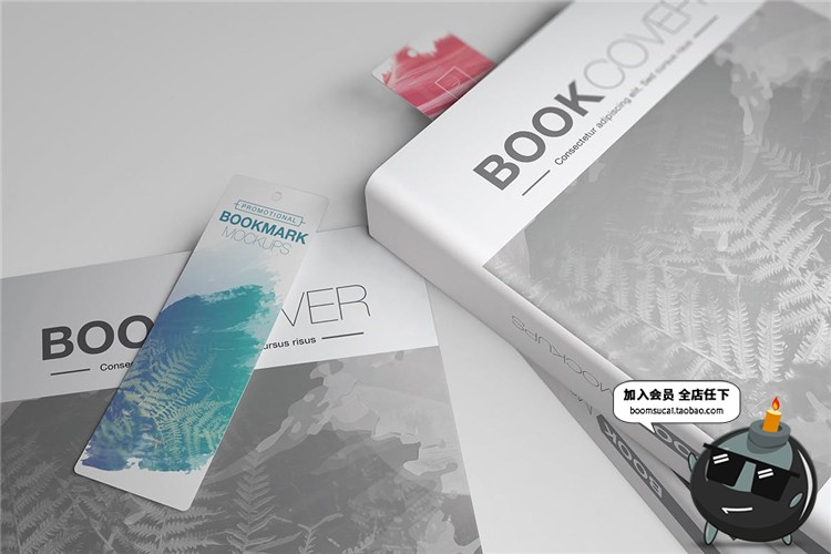图片[7]-书籍装帧书签卡片吊牌精装包装设计VI文创样机PSD模型mockups素材-设计猿
