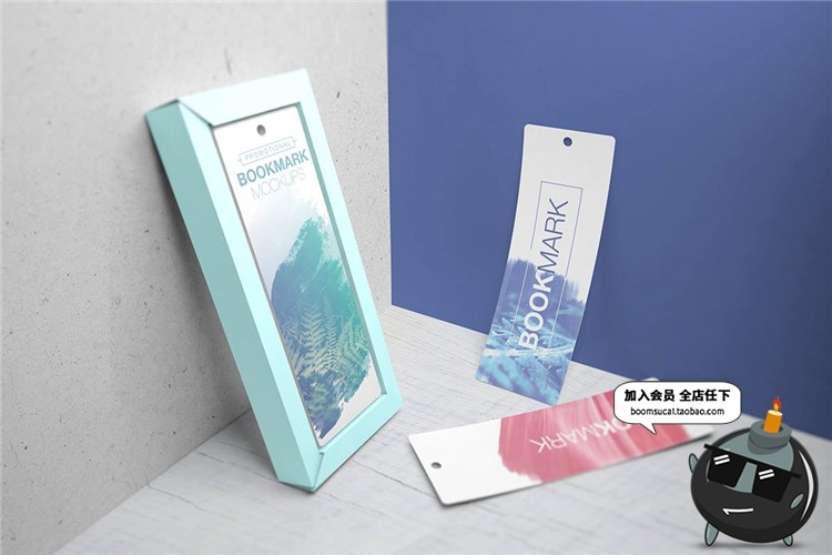 图片[8]-书籍装帧书签卡片吊牌精装包装设计VI文创样机PSD模型mockups素材-设计猿