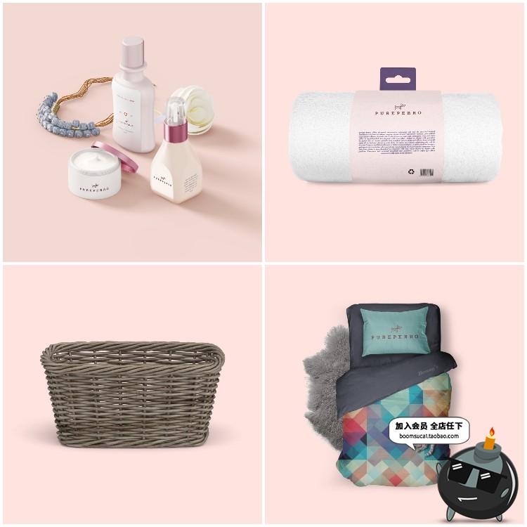 图片[8]-宠物用品品牌周边样机VI智能贴图包装LOGO展示效果PSD模板PS素材-设计猿