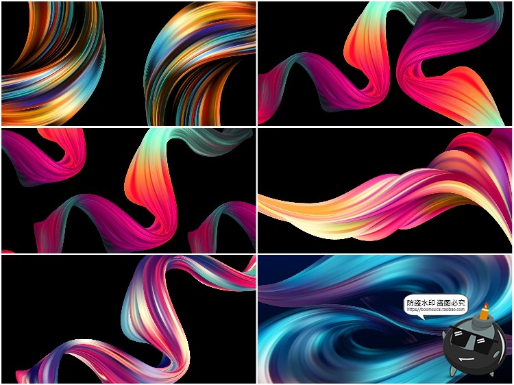 图片[3]-时尚动感色彩流体线条几何彩色渐变元素海报背景展板AI矢量素材-设计猿