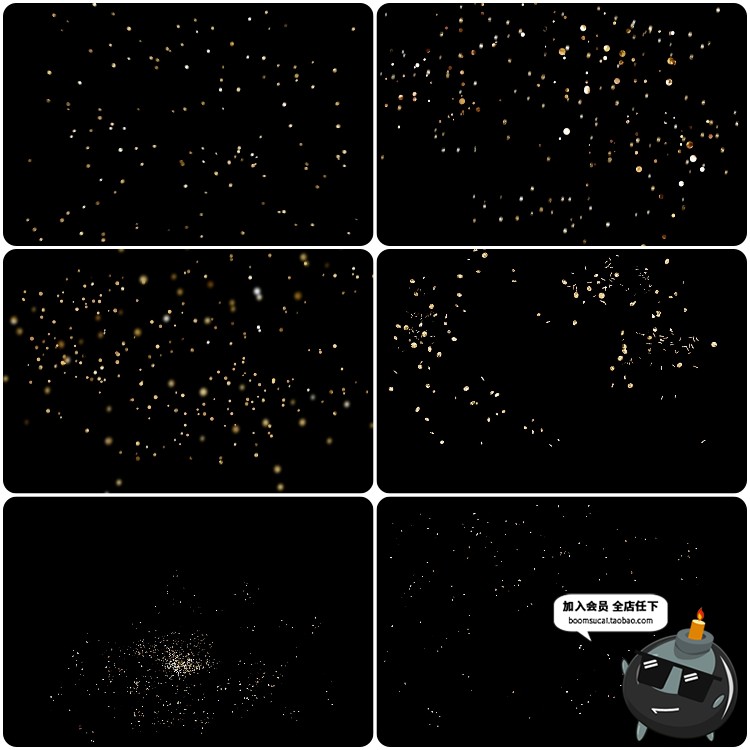 图片[9]-金色圣诞新年庆祝彩带丝绸飞舞飘带丝带PNG免扣AI矢量特效素材-设计猿