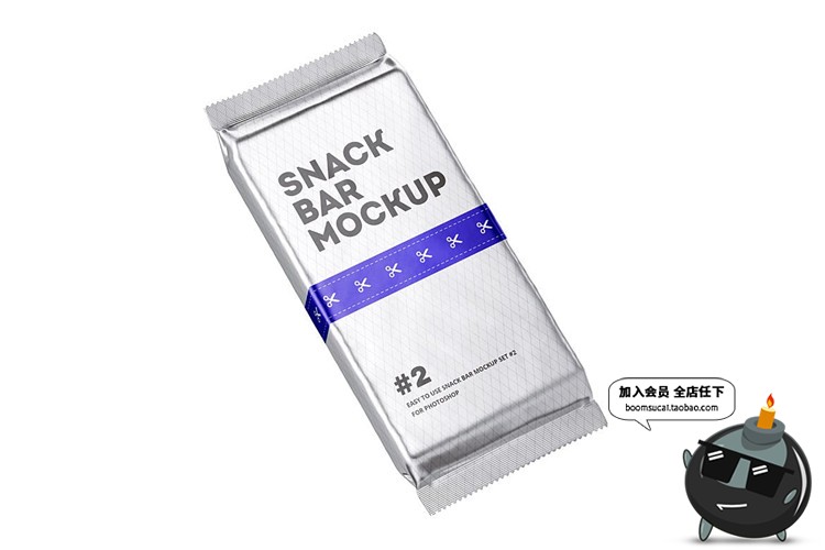 图片[3]-长袋装长方形食品饼干威化饼干外包装设计PSD模板样机PS设计素材-设计猿