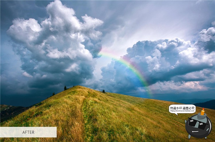 图片[4]-彩虹光效摄影渐变图片特效影楼后期合成JPG黑底叠层PNG免抠PS素材-设计猿