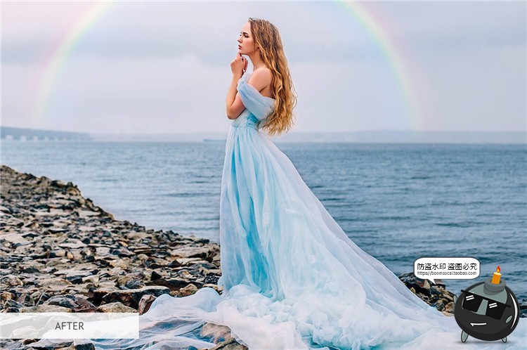 图片[6]-彩虹光效摄影渐变图片特效影楼后期合成JPG黑底叠层PNG免抠PS素材-设计猿