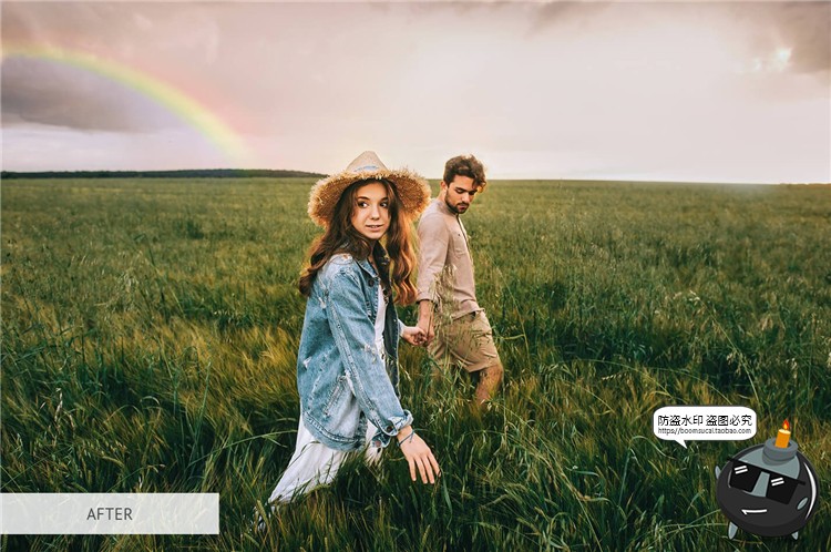 图片[8]-彩虹光效摄影渐变图片特效影楼后期合成JPG黑底叠层PNG免抠PS素材-设计猿