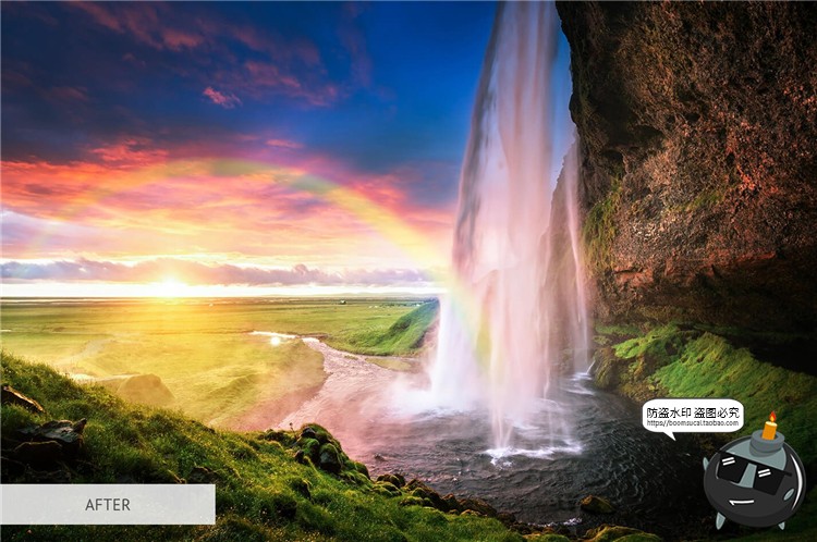 图片[10]-彩虹光效摄影渐变图片特效影楼后期合成JPG黑底叠层PNG免抠PS素材-设计猿