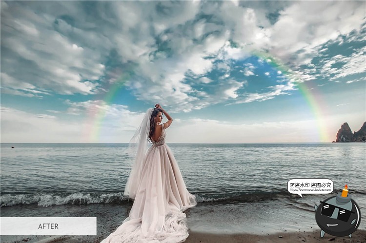 图片[12]-彩虹光效摄影渐变图片特效影楼后期合成JPG黑底叠层PNG免抠PS素材-设计猿