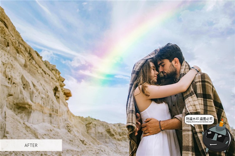 图片[16]-彩虹光效摄影渐变图片特效影楼后期合成JPG黑底叠层PNG免抠PS素材-设计猿