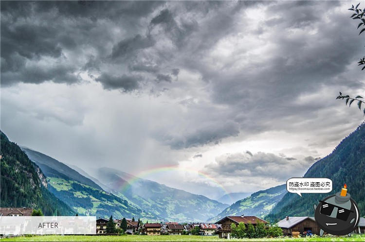 图片[20]-彩虹光效摄影渐变图片特效影楼后期合成JPG黑底叠层PNG免抠PS素材-设计猿