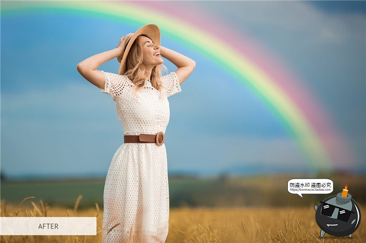 图片[28]-彩虹光效摄影渐变图片特效影楼后期合成JPG黑底叠层PNG免抠PS素材-设计猿