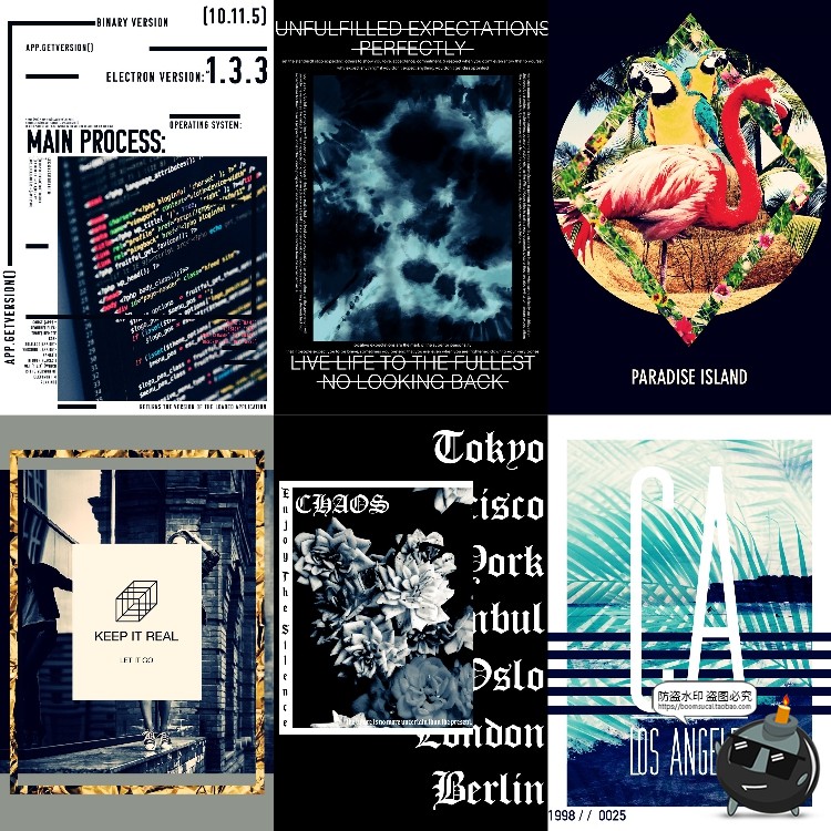 图片[3]-美式复古怀旧破旧文字噪点嘈杂斑驳风格海报广告PS模板PS设计素材-设计猿