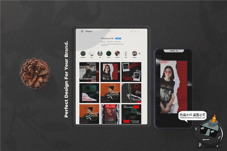 图片[3]-撕纸潮流风格个性宣传海报新品广告图文排版PSD分层模板PS素材-设计猿