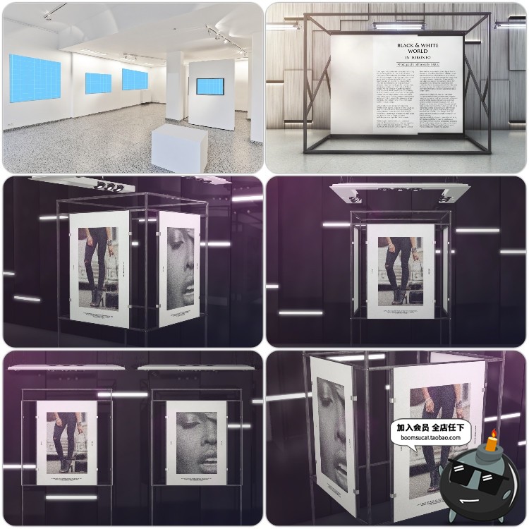 图片[10]-博物馆展览馆展厅美术馆海报画展场景图PSD文创样机智能贴图素材-设计猿