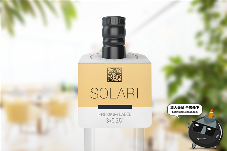 图片[7]-矿泉水饮料玻璃瓶颈挂标记牌吊牌贴图文创样机PSD模板PS设计素材-设计猿