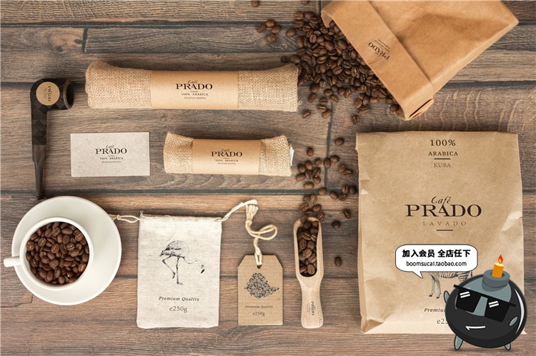 图片[2]-热饮咖啡厅咖啡品牌面包店烘焙品牌VI提案文创样机PSD模板PS素材-设计猿