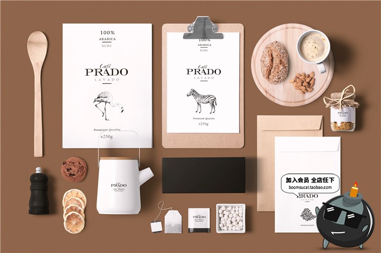 图片[5]-热饮咖啡厅咖啡品牌面包店烘焙品牌VI提案文创样机PSD模板PS素材-设计猿