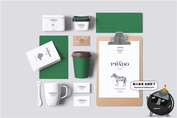 图片[6]-热饮咖啡厅咖啡品牌面包店烘焙品牌VI提案文创样机PSD模板PS素材-设计猿